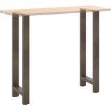  Noge za barski stol Prirodni čelik 2 kom 40 x (110-111) cm Čelik | shoptok.hr