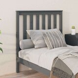  Uzglavlje za krevet sivo 96 x 6 x 101 cm od masivne borovine | shoptok.hr