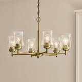  Kichler KL-WINSLOW6-NBR - Luster na lancu WINSLOW 6xE27/60W/230V mesing | Eponuda.com