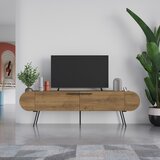 Marckeric TV omarica v orehovem dekorju v naravni barvi 195x57 cm Saluso – | Shoptok.si