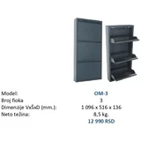 Metalni cipelari OM-3 ANTRACIT