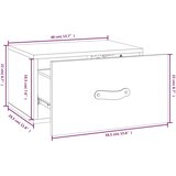  Zidni noćni ormarići 2 kom Smeđa boja meda 40 x 29,5 x 22 cm | shoptok.hr