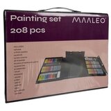 Maaleo set za crtanje i slikanje u koferu sa stalkom, 208 dijelova | shoptok.hr