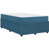  Posteljni okvir z vzmetnico Modra 120 x 190 cm Žamet, (5000127950) | Shoptok.si
