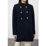 Trendyol Navy Blue Button Detailed Regular Midi Coat | Shoptok.si