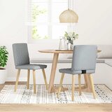 vidaXL Blagovaonske stolice od tkanine 2 kom svjetlosive | shoptok.hr