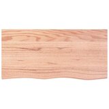 Stolna Mizna plošča svetlo rjava 100x50x2 cm obdelana trdna hrastovina, (20818536) | Shoptok.si