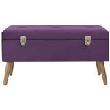 vidaXL Klop s prostorom za shranjevanje 80 cm vijoličen žamet | Shoptok.si
