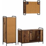  Set ormarića za kupaonicu 3 kom. Staro drvo 40 x 36 x 109,5 cm | shoptok.hr