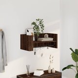  Zidna polica smeđa boja hrasta 70,5 x 35 x 30,5 cm drvena | shoptok.hr