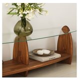 Hanah home surf - chesnut, transparent chesnuttransparent tv stand | ePonuda.com