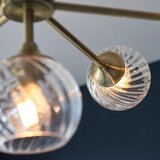  Endon 103172 - Luster na štapu ALLEGRA 8xE14/7W/230V mesing/prozirno | Eponuda.com