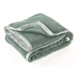 Tiseco Home Studio Zeleni prekrivač od mikropliša za bračni krevet 220x240 cm Lamis – | shoptok.hr