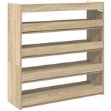 vidaXL Regal za čevlje sonoma hrast 80x25x81 cm inženirski les | Shoptok.si