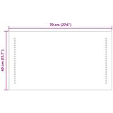  LED kupaonsko ogledalo *Transparent*an 70 x 40 cm Pravokutni | Eponuda.com