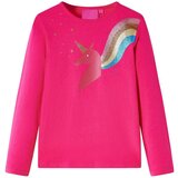  Dječja majica dugih rukava jarkoružičasta 128 | shoptok.hr