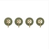 INF 4-Pack Močni samolepilni stenski obešalniki brez vrtanja - obešanje brez poškodb Green, (5000072388) | Shoptok.si