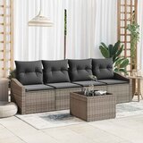  Set sofe s jastukom s jastukom 5 pcs Siva poliratan | shoptok.hr