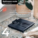  Digitalna osebna tehtnica do 180kg LCD s projektorjem črna Slike