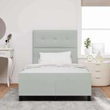  Krevet s opruga kutije Svjetlosiva 120 x 190 cm Baršun | shoptok.hr