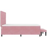  Krevet s opruga kutije Ružičasta 200 x 140 cm Baršun | shoptok.hr