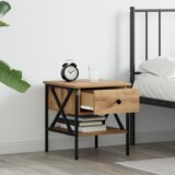 vidaXL Noćni ormarići 2 kom Artisan hrast 40x42x45 cm inženjersko drvo | shoptok.hr