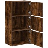 vidaXL Knjižna omara dimljeni hrast 40x24x77 cm inženirski les | Shoptok.si