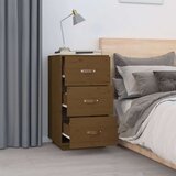 vidaXL Noćni ormarić boja meda 40 x 40 x 75 cm od masivne borovine | shoptok.hr