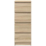 vidaXL Komoda sonoma hrast 37,5x35x99 cm inženirski les | Shoptok.si