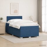  Boxspring krevet s madracem Plava 120 x 200 cm Tkanina | shoptok.hr