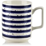 Mondex skodelica porcelan AffekDesign Joy 8x11x10cm modre črte 1kos, (5000300836) | Shoptok.si