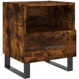 Maison Chic Nočna omarica - Nočna miza dimljeni hrast 40x35x47,5 cm inženirski les, (21688347) Cene