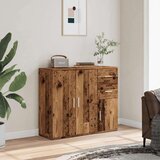 vidaXL Komoda boja staro drvo 91 x 29,5 x 75 cm od konstruiranog drva | shoptok.hr