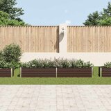  Povišena vrtna gredica od pocinčanog čelika 320x40x45 cm smeđa | Eponuda.ba