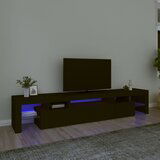  The Living Store TV omarica z LED lučkami črna 215x36,5x40 cm - TV Omarica, (21555980) | Shoptok.si