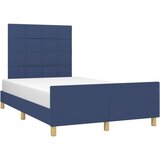  Okvir za krevet s uzglavljem plavi 120 x 200 cm od tkanine | shoptok.hr