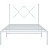Metalni okvir za krevet s uzglavljem bijeli 90 x 190 cm | shoptok.hr