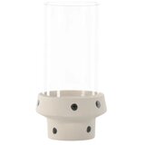 Venture Home svjetiljka za svijeću (lantern) Davida ⌀15 cm, bijela s crnim točkicama | shoptok.hr
