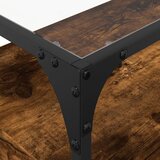 TV ormarić sa staklenom površinom boja hrasta 80x35x51cm drveni | shoptok.hr