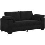  Dvosjed Crni 180x77x82 cm Baršun | shoptok.hr