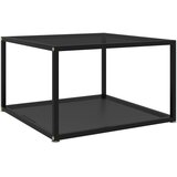 vidaXL Stolić za kavu crni 60 x 60 x 35 cm od kaljenog stakla Cijene