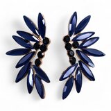  Modri stekleni uhani - vilinski model - Majhna pozornost - Birma - Za 30 let | Shoptok.si