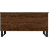 vidaXL Klubska mizica rjavi hrast 90x44,5x45 cm inženirski les | Shoptok.si