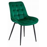  BERA stolica - tamno zeleni baršun / crne noge x 3 | shoptok.hr
