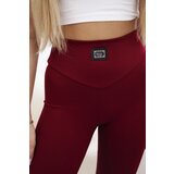 Kesi Ribbed leggings burgundy | shoptok.hr