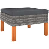  6-dijelna vrtna garnitura od poliratana s jastucima siva | shoptok.hr