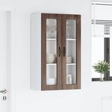  Zidni stakleni ormarić Smeđi hrast 60 x 31 x 100 cm | shoptok.hr