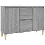  Komoda siva boja hrasta 101x35x70 cm od konstruiranog drva | shoptok.hr