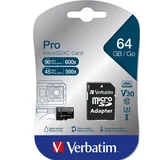 memorijske kartice micro sdxc card pro U3 C10 64GB incl adapter