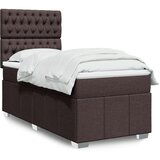 Maison Chic Box spring postelja - Vzmetna postelja z vzmetnico temno rjava 80x200 cm blago SL5538, (21901158) | Shoptok.si